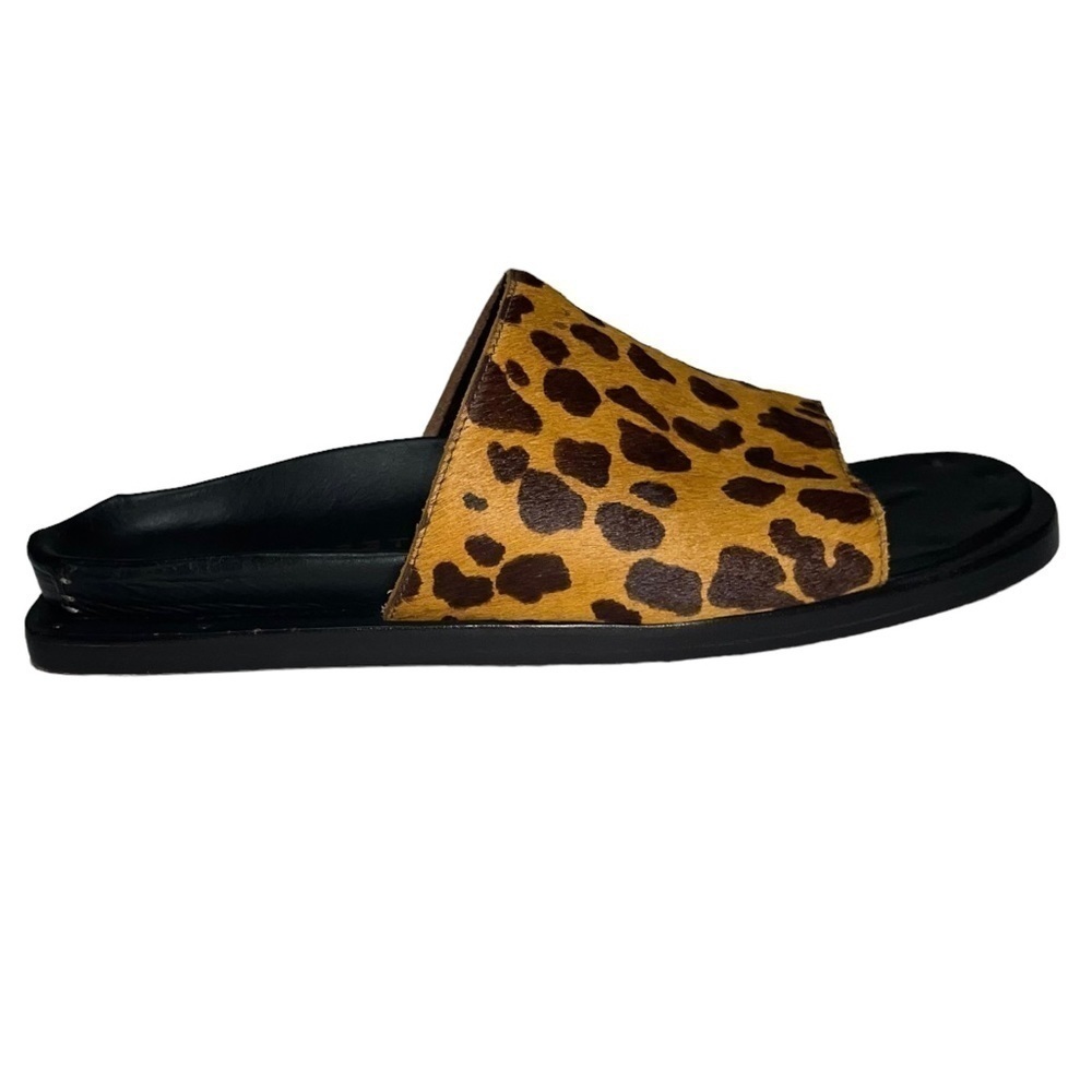 Naked Feet (EUC) Garcia Leopard Nonato Leather uppers footbed & bottoms, Size 10 - Picture 11 of 13